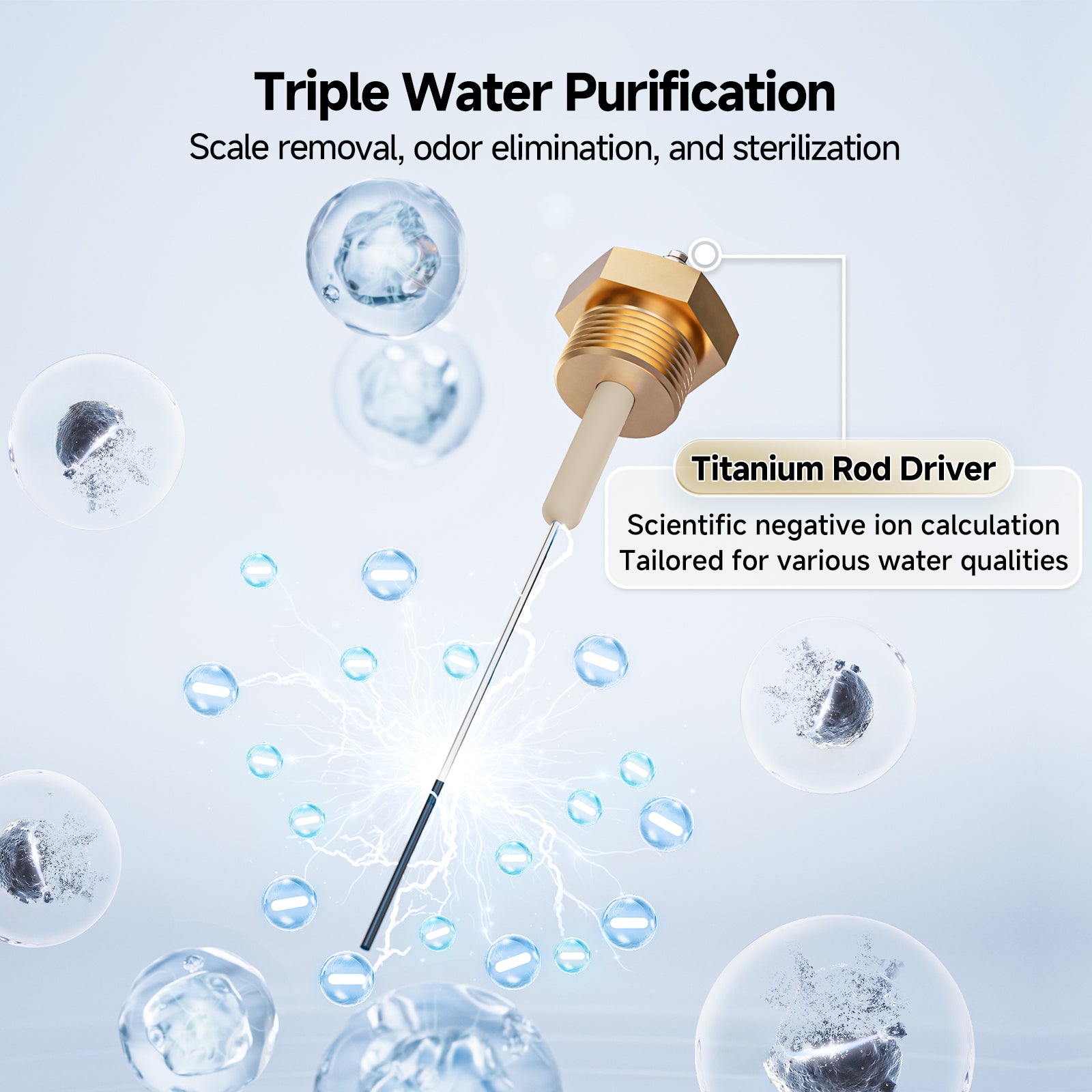 KINGRVER 10 Gallon RV Water Heater | HyBridShower 10 Pro | 1440 W Electric Dual Fuel | 12000 BTU Propane Hot Water Heater | Bulit-in Powered Anode Rod