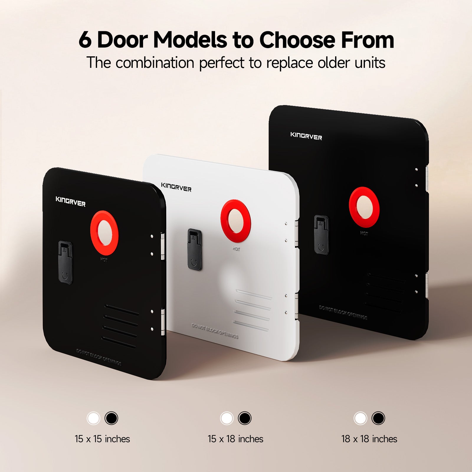 KINGRVER RV Tankless Water Heater 65,000 BTU without Door, Propane Gas, DC 12V