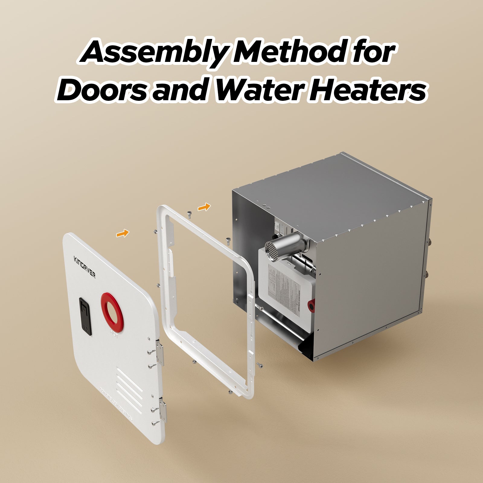 KINGRVER 15 x 15 Inches Door kit