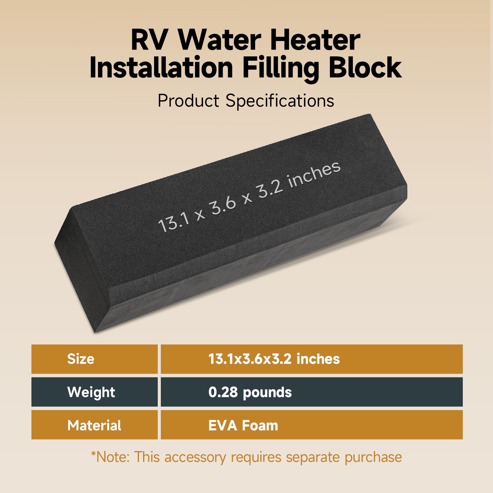 KingRVer RV Tank Water Heater Door - 15 x 18 inches