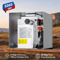 KINGRVER RV Tankless Water Heater 65,000 BTU without Door, Propane Gas, DC 12V