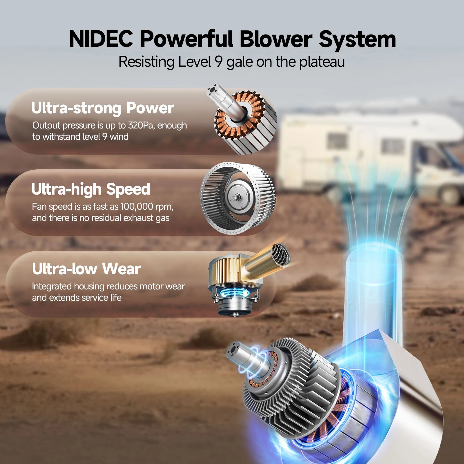 RV Tankless Water Heater with Mixing Valve, 65,000 BTU Instant Hot Water, 2.5 GPM Propane Gas, Camper Water Heater with Wired Controller