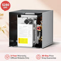 KINGRVER RV Tankless Water Heater 65,000 BTU without Door, Propane Gas, DC 12V