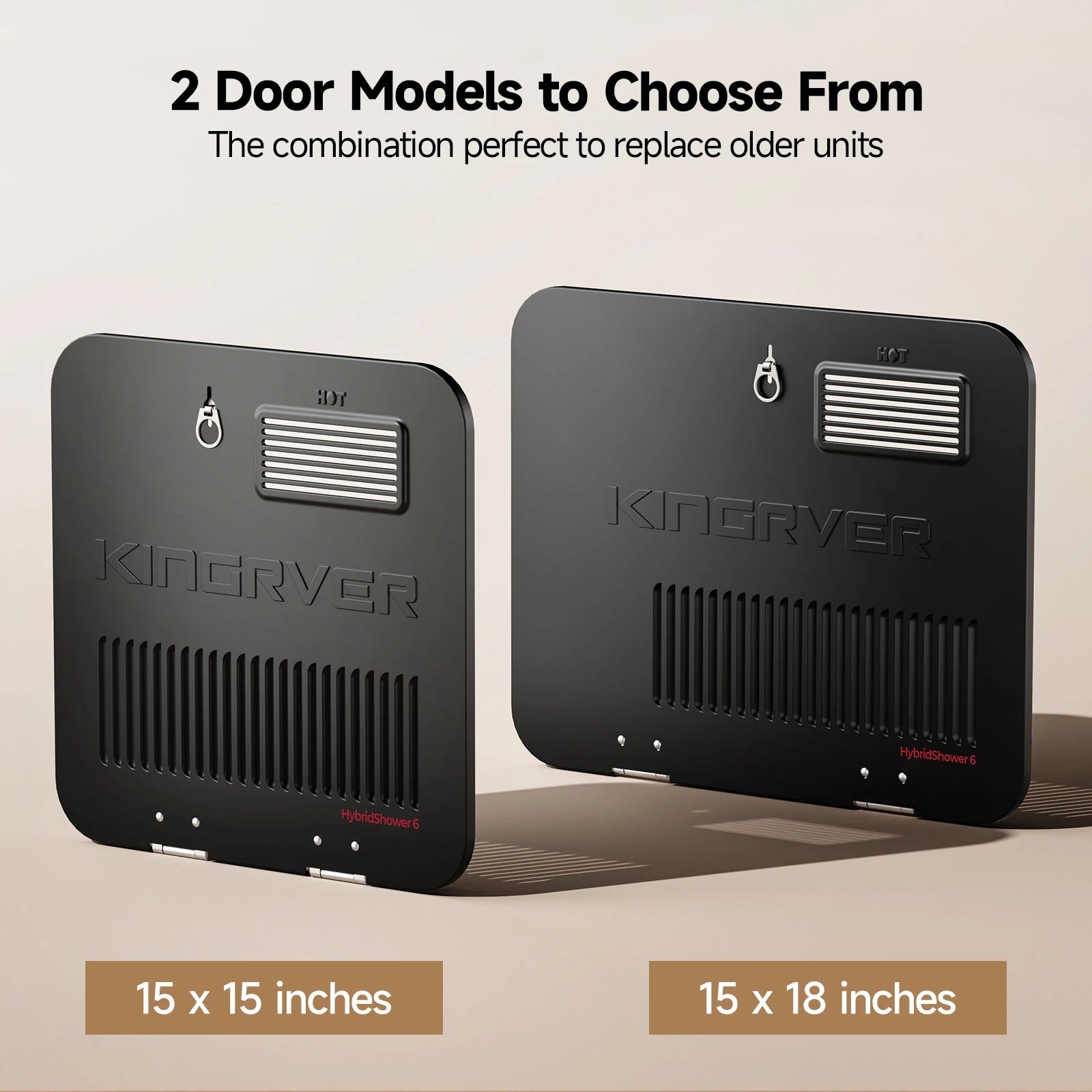 KINGRVER 6 Gallon RV Hybrid Tank Water Heater, Electric & Gas Heating Options, Porcelain Lined Steel Tank with Direct Spark Ignition (DSI)