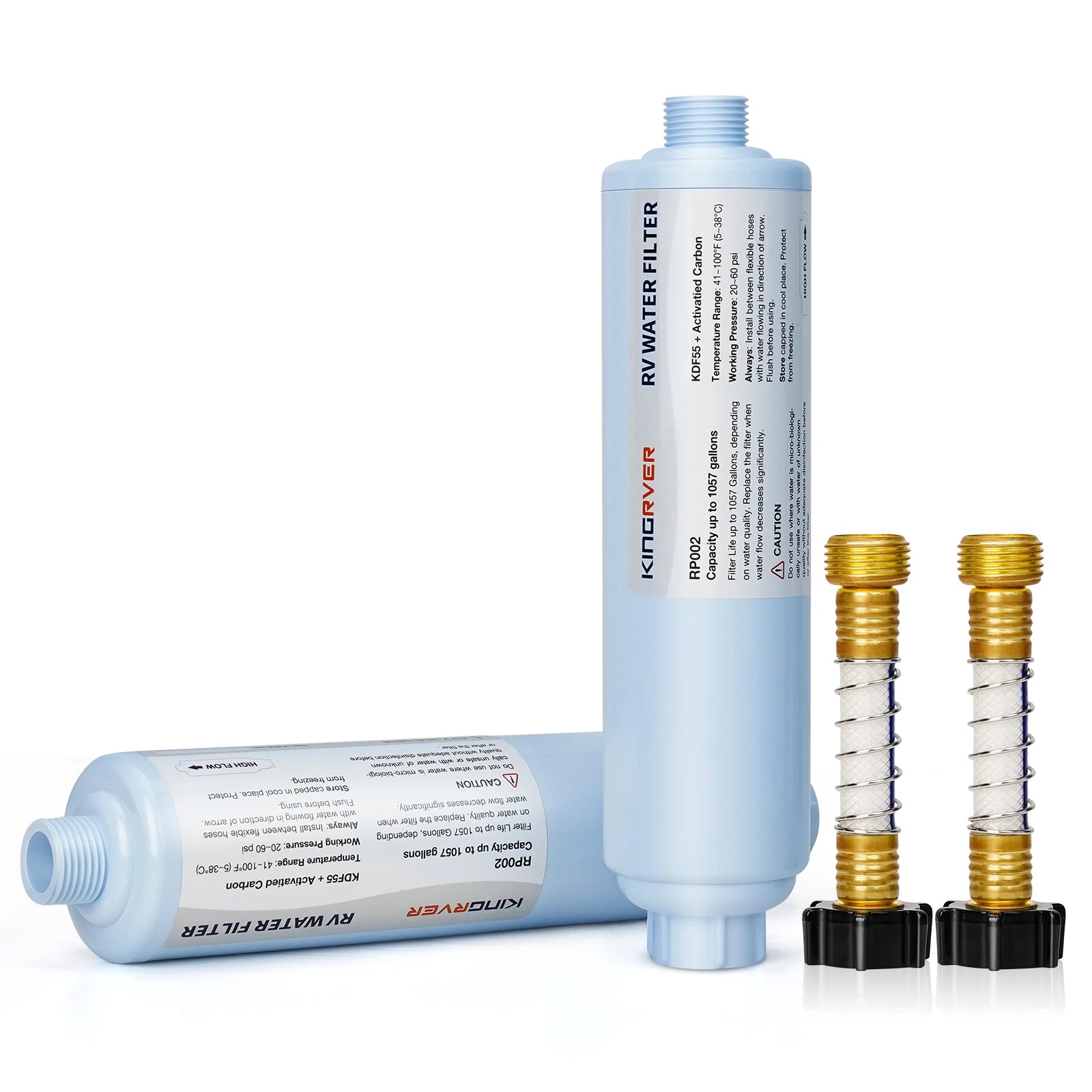 KingRVer RV Water Filter, RV Inline Hose Water Filter Garden,Camper Water Filter